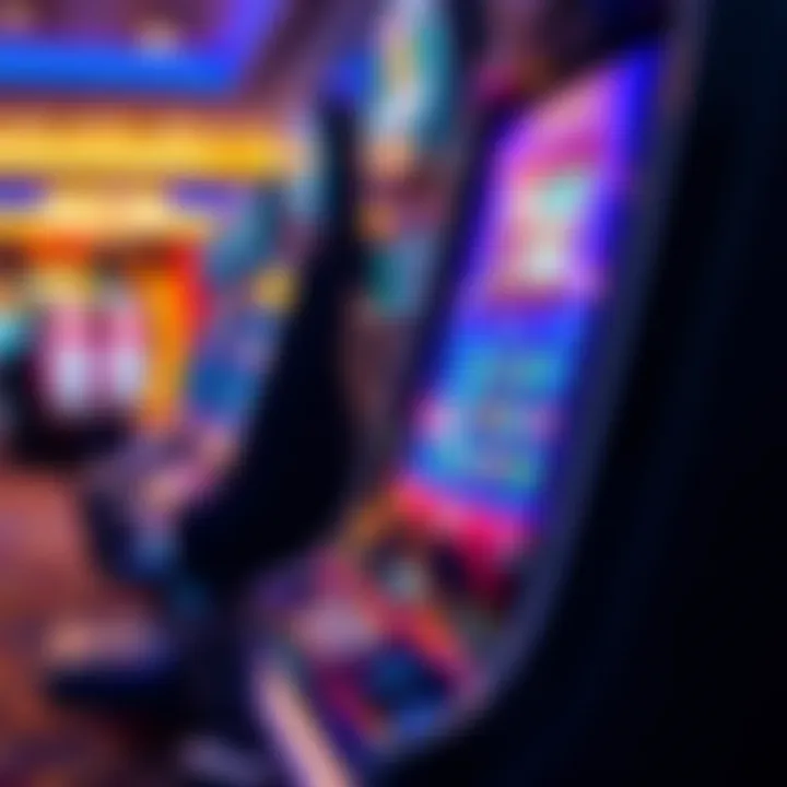 An advanced touchscreen interface of an Aruze slot machine highlighting its technology