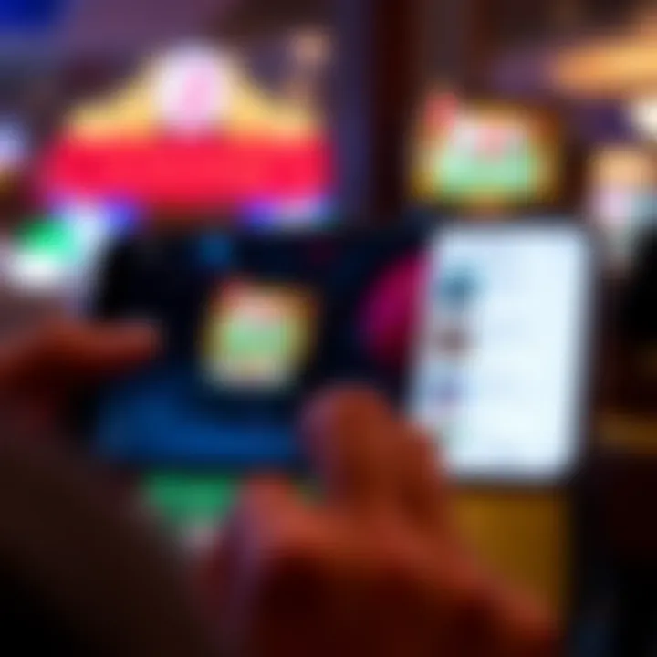 Visual representation of downloading an app from a smartphone