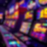 A visually stunning example of a boom slot machine interface showcasing vibrant graphics and themes