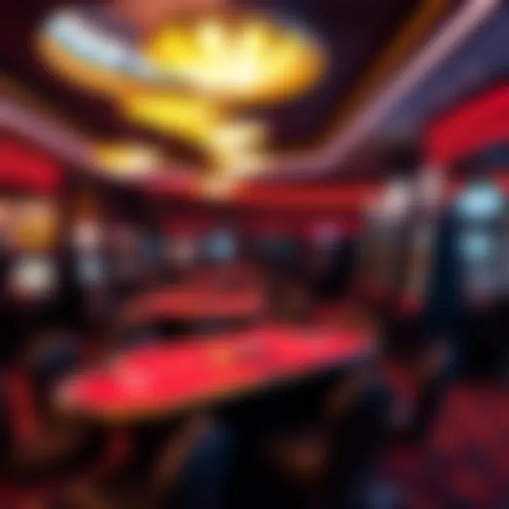 Interior of Casino Carter featuring gaming tables and lively atmosphere