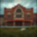 Exterior view of a historic casino in Cheyenne