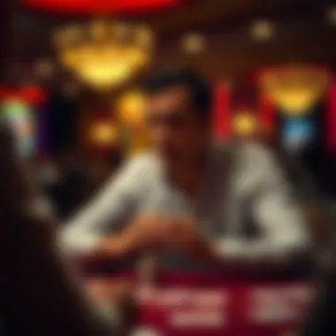 Player Decision Making A player contemplating their next move in a card game