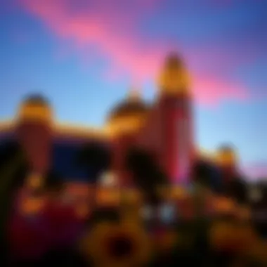 Iconic Florida Casino at Dusk Exterior of a prominent Florida casino during twilight
