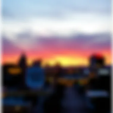 Cheyenne Skyline at Sunset A scenic view of Cheyenne's skyline at sunset