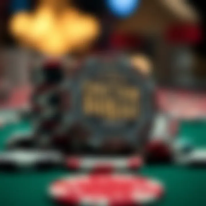 An artistic representation of poker chips reflecting cultural significance