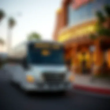 Exterior view of Chumash Casino Shuttle parked near the casino
