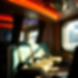 Interior of the Chumash Casino Shuttle showcasing comfortable seating