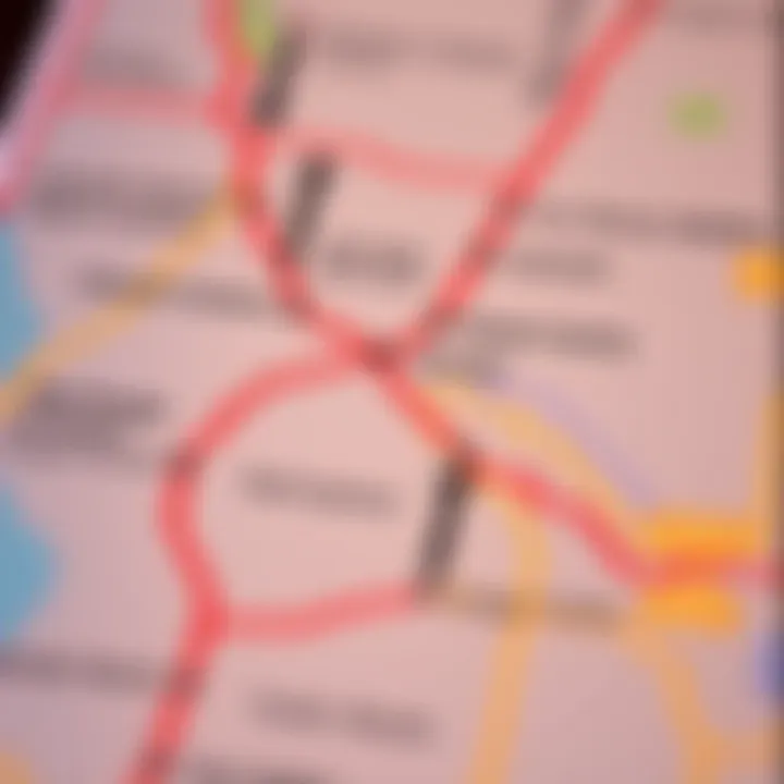 Map highlighting Chumash Casino Shuttle routes and stops