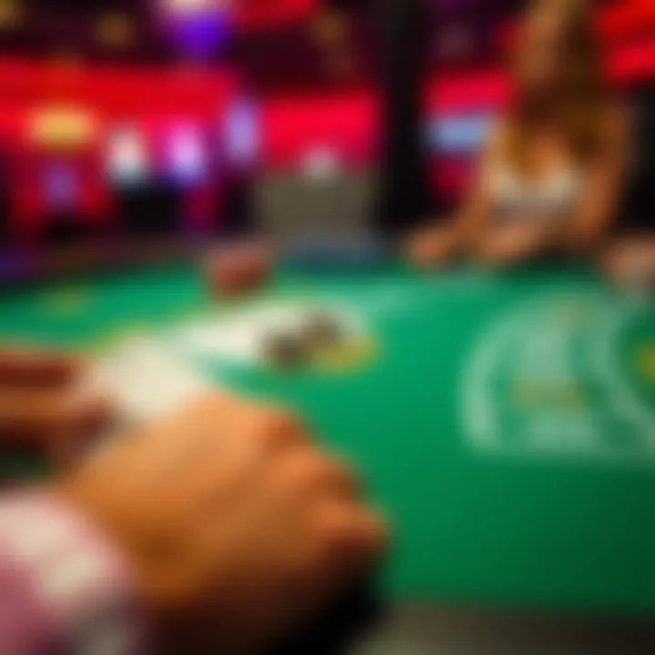 Graphic showcasing responsible gambling practices while playing blackjack