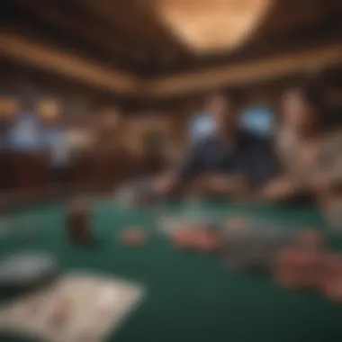 Texas Hold'em Table Setup Illustration of Texas Hold'em table setup