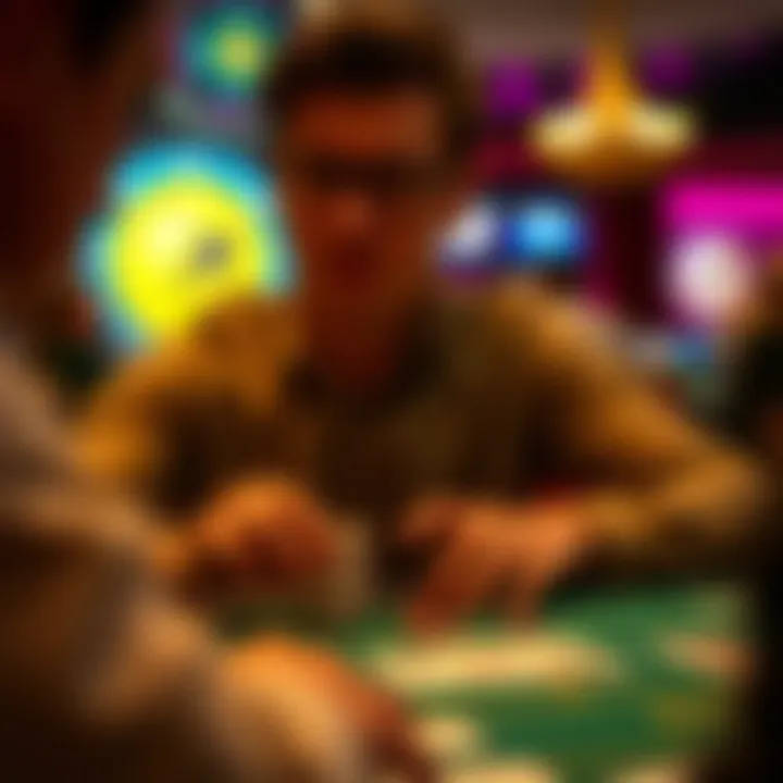 Analyzing Cribbage Solitaire Gameplay A player analyzing cribbage solitaire gameplay with thoughtful focus