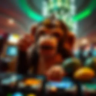 Cultural significance of gambling represented visually