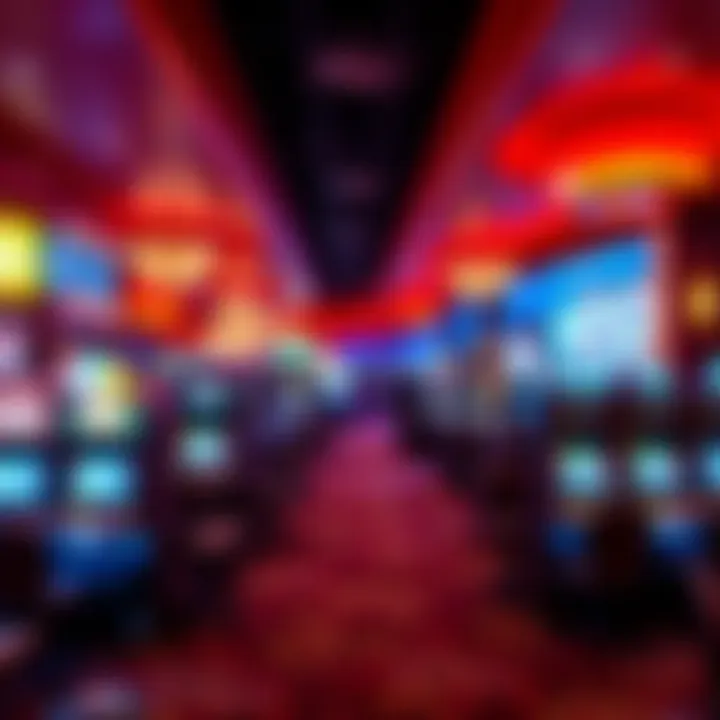 A panoramic view of Delta Downs Casino showcasing its vibrant atmosphere