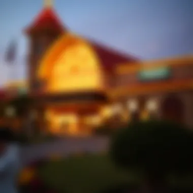 Exterior architecture of the Alabama-Coushatta Casino reflecting local culture