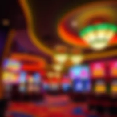 Interior view of the Alabama-Coushatta Casino showcasing vibrant gaming floor