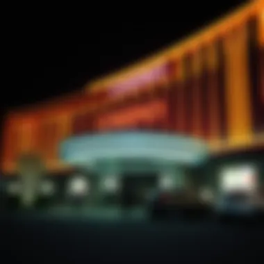 Casino exterior showcasing modern architecture