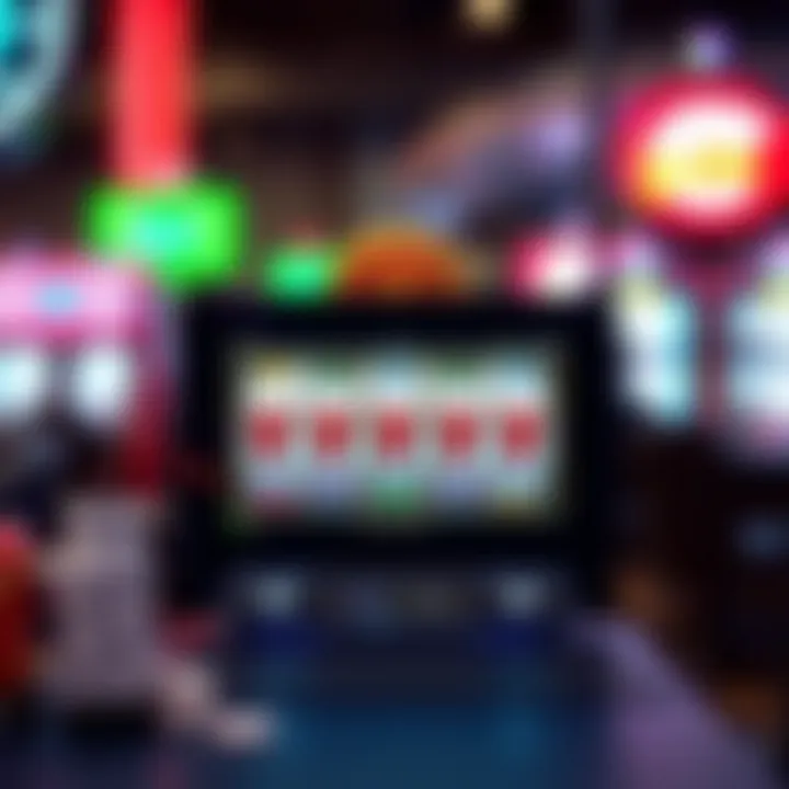 A conceptual illustration representing the technology behind online slots