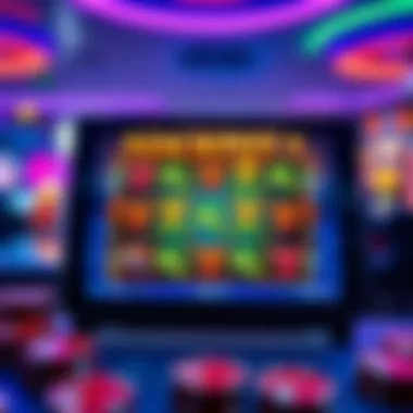 An engaging user interface of a jackpot slot app showcasing gameplay