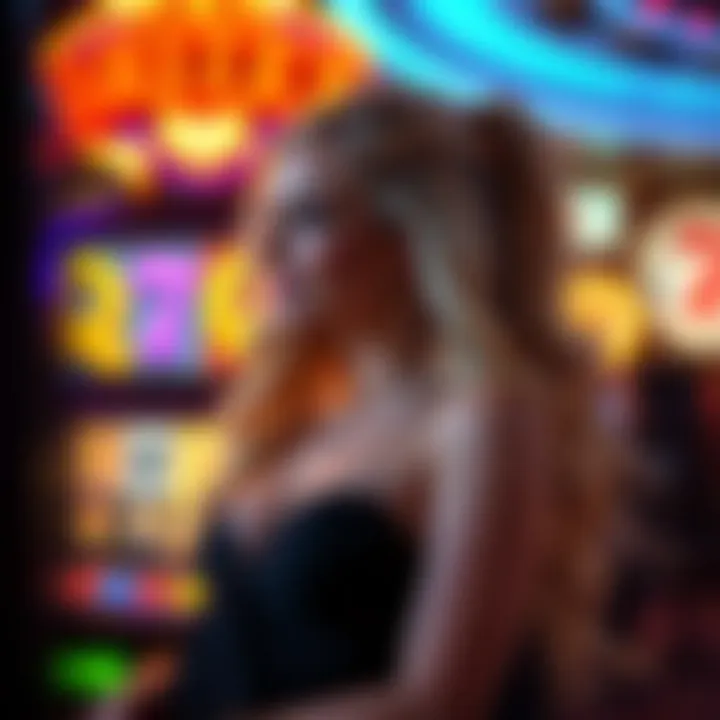 Iconic Britney Spears symbols used in the slot machine