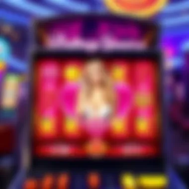 User Interface of Britney Spears Slot Machine App User interface showcasing the Britney Spears Slot Machine App layout