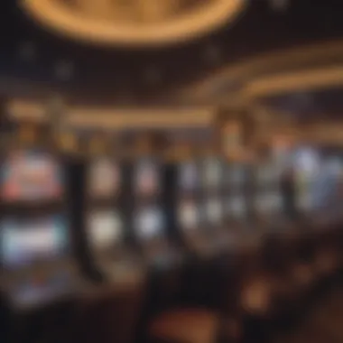 Gaming Area Inside Century Casino Interior gaming area filled with slot machines and tables, inviting atmosphere