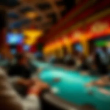 Vibrant tournament atmosphere at Aria