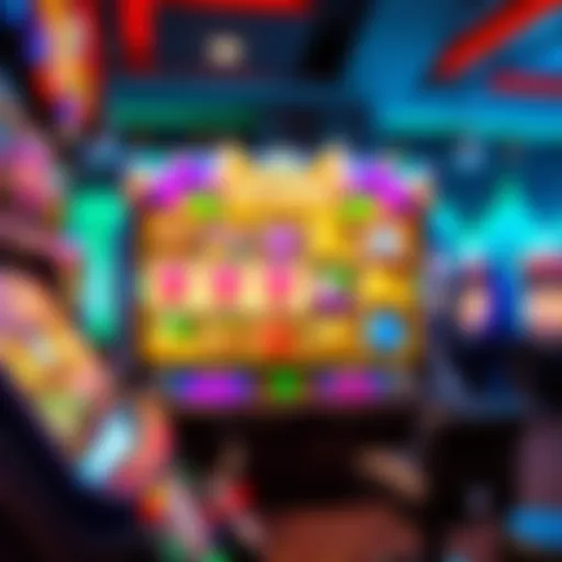 Vibrant Demo Slot Game Interface An engaging interface of a demo slot game showcasing vibrant graphics and themes