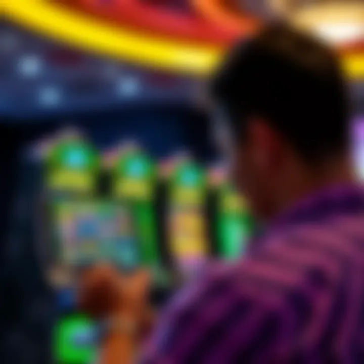 Mobile Gaming Experience with Demo Slots A player enjoying the experience of a demo slot game on a smartphone, emphasizing mobile gaming