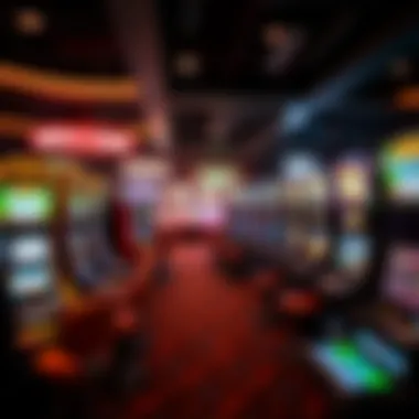 Diverse Selection in a Virtual Casino A virtual casino environment featuring various demo slot machines, highlighting diversity