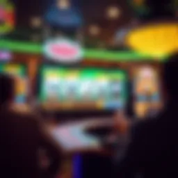 Virtual casino game interface showcasing various gaming options