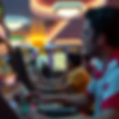 A serene environment showcasing offline gaming experience