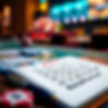 A strategic overview of keno gameplay tactics illustrated on a notepad