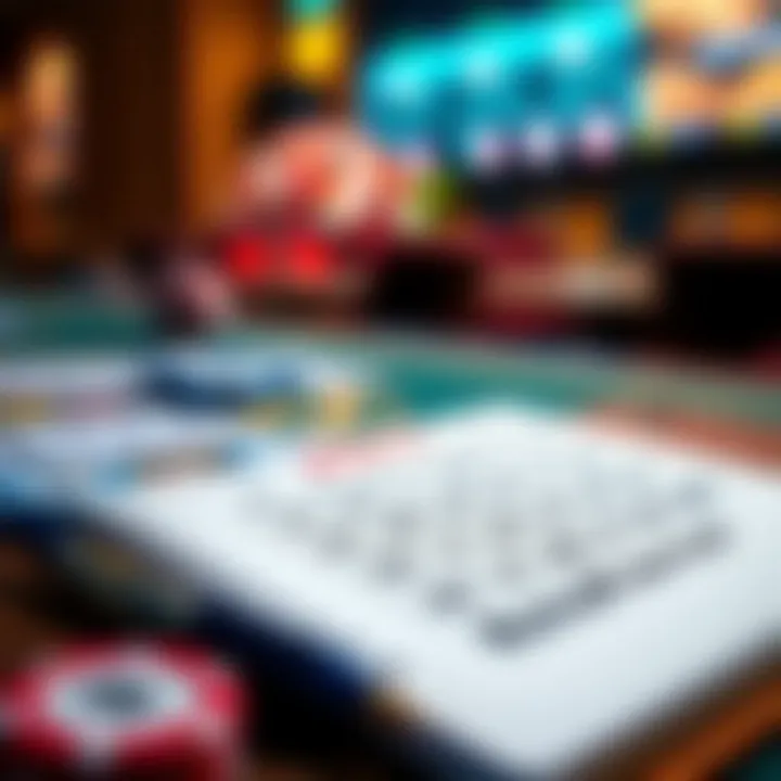 A strategic overview of keno gameplay tactics illustrated on a notepad