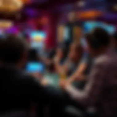 Players enjoying poker on a digital device