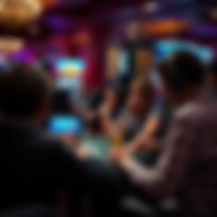 Players enjoying poker on a digital device