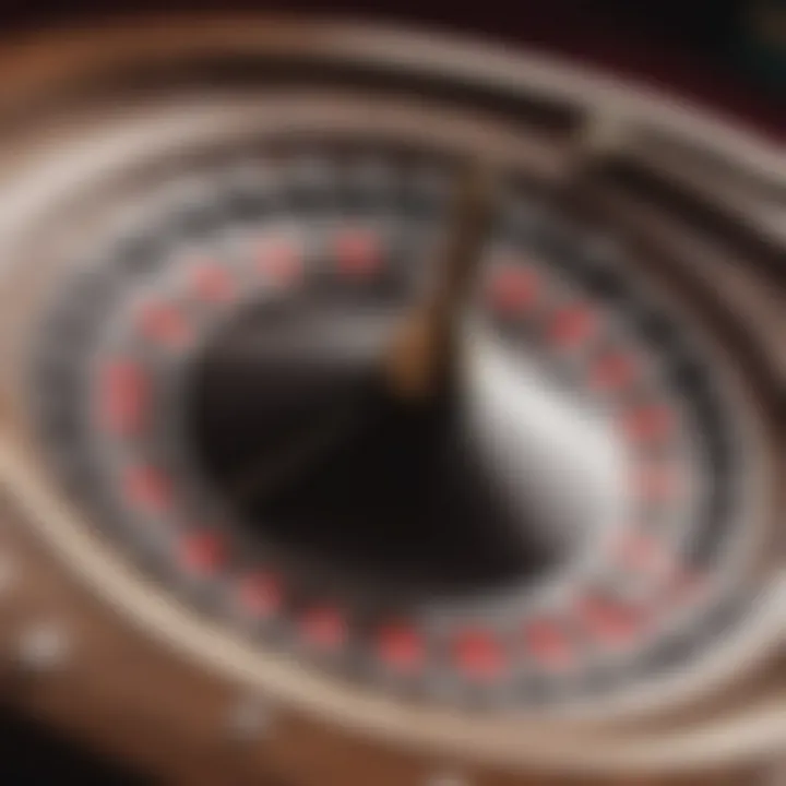 An elegant roulette wheel spinning gracefully