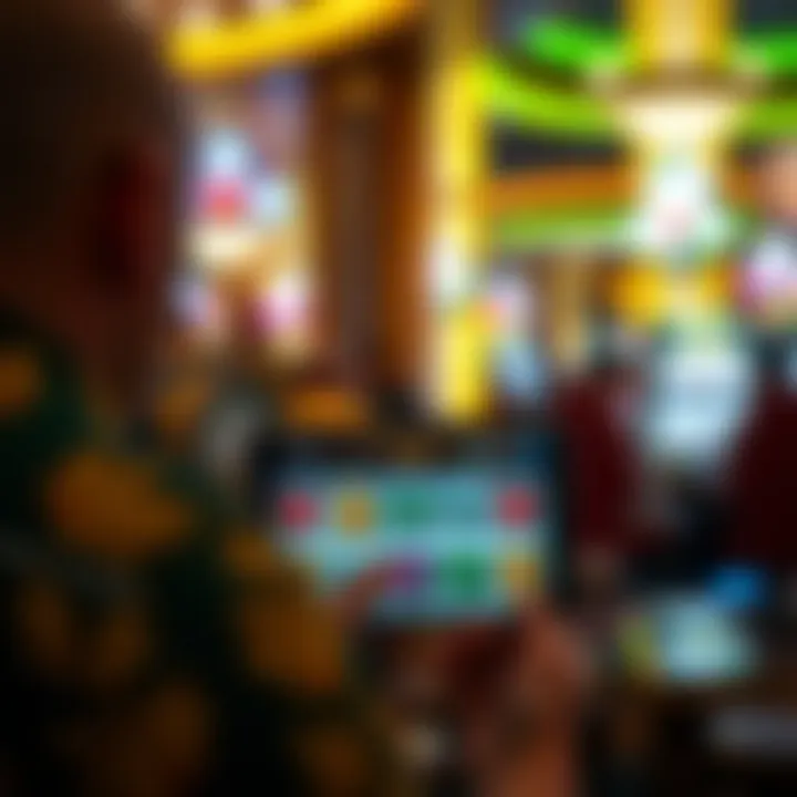 Promoting Responsible Gaming Illustration of responsible gambling practices on mobile devices