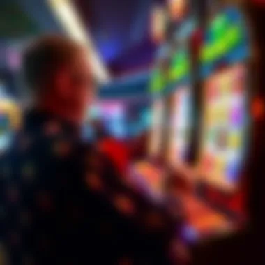 Illustration of a player engaging with the ladybug slot machine in an online casino environment