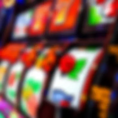 Detailed view of ladybug-themed symbols spinning on the slot reels