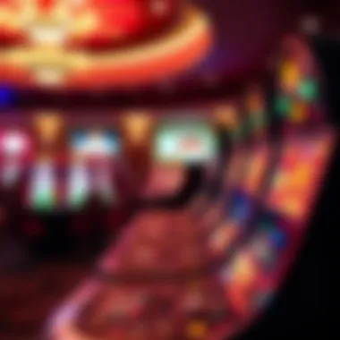 Vibrant atmosphere of a live casino game