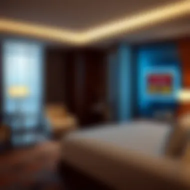 Luxurious Guest Accommodation at Marriott Luxurious guest room interior at the Marriott Las Vegas