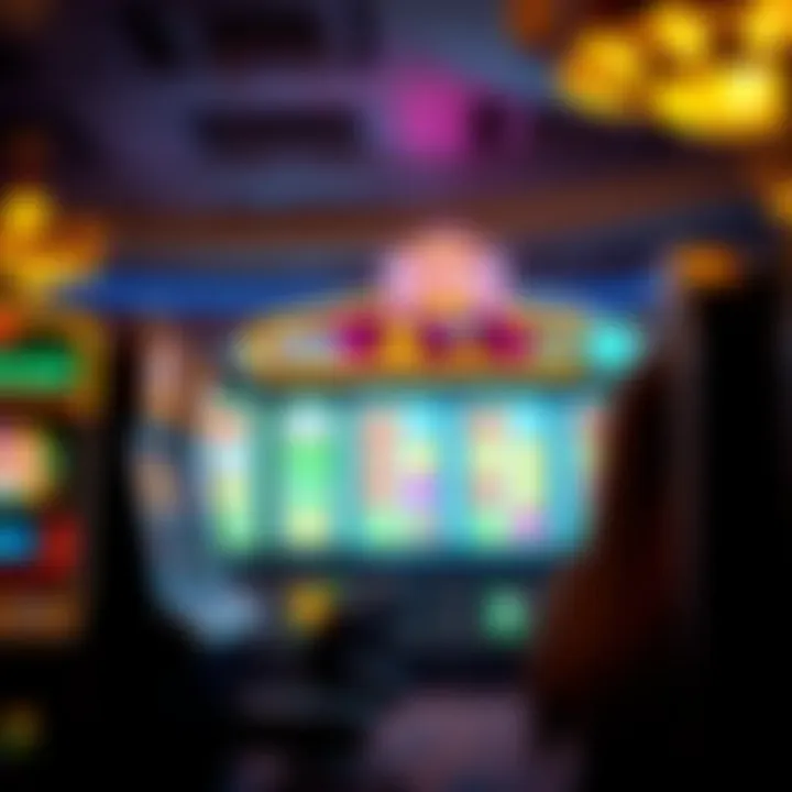 A captivating screenshot of gameplay featuring unique slot machines