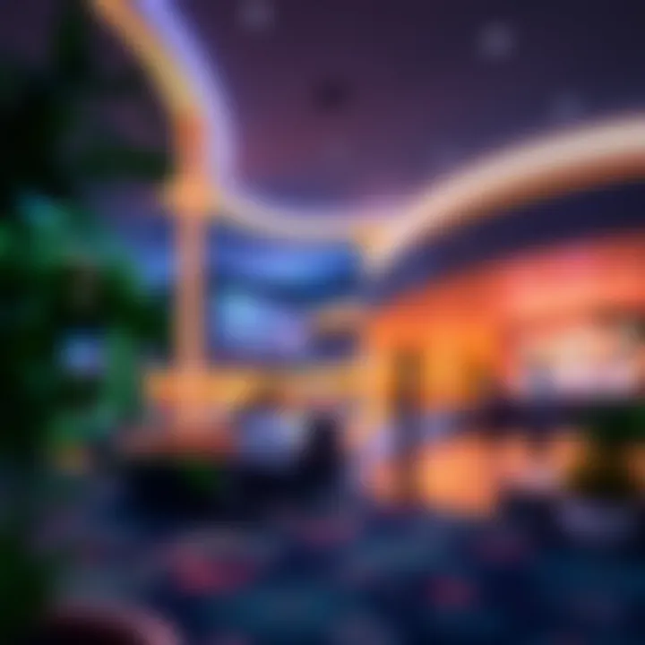 Modern casino architecture showcasing innovative design