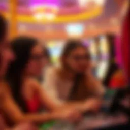 Diverse individuals engaging in online lottery games