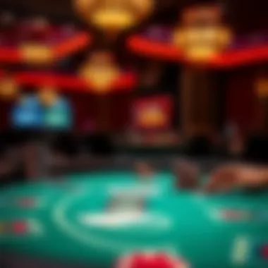 Online poker table showcasing Texas Hold'em