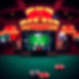 Visual representation of an iPhone displaying a poker game