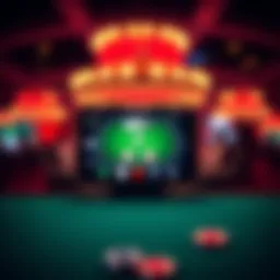 Visual representation of an iPhone displaying a poker game