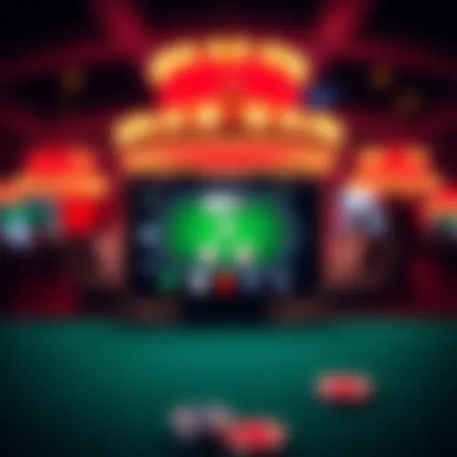 Visual representation of an iPhone displaying a poker game