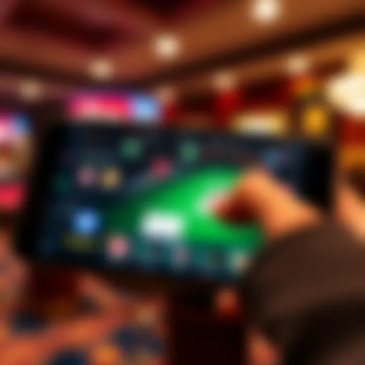 User Interface of PokerStars NJ on Android Screenshot of PokerStars NJ app interface on Android