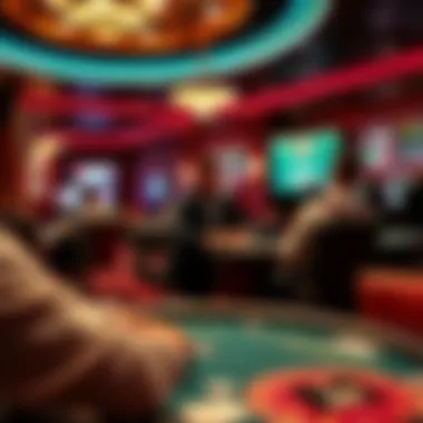 Dynamic gaming environment showcasing various poker formats